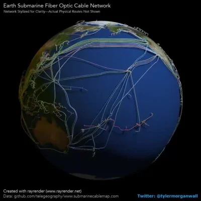 cheeseandonion - The Earth's submarine fiber optic cable network


#wizualizacje