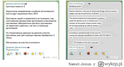 Sweet-Jesus - Ukraińcy przeprawiają się przez Dniepr w okolicach Chersonia (z czołgam...