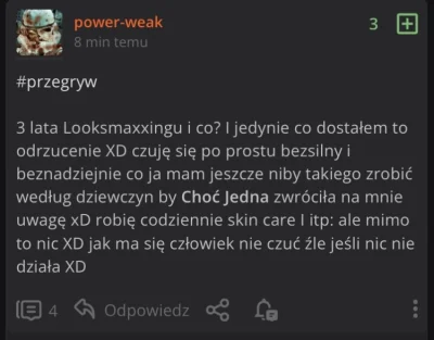 dawid-mower - #przegryw Niema czegos takiego jak lookmaxing k---a zrozumcie wkoncu ze...