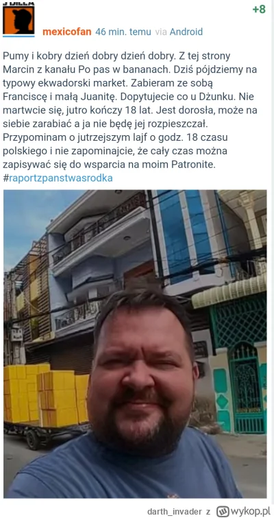 darth_invader - Ekwador chyba coraz bliżej
#raportzpanstwasrodka