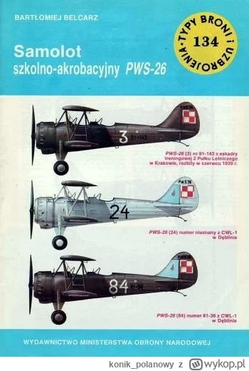 konik_polanowy - 456 + 1 = 457

Tytuł: Samolot szkolno-akrobacyjny PWS-26
Autor: Bart...