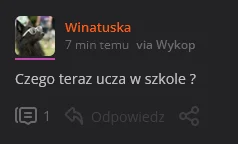 POPCORN-KERNAL - @Winatuska: No, na pewno nie "ucza" tego, że przed znakiem zapytanie...