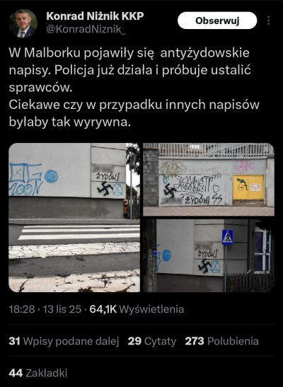 Jabby - Ocho. Brauniści już swastyk na murach bronią. 

#braun #bekazkonfederacji #be...