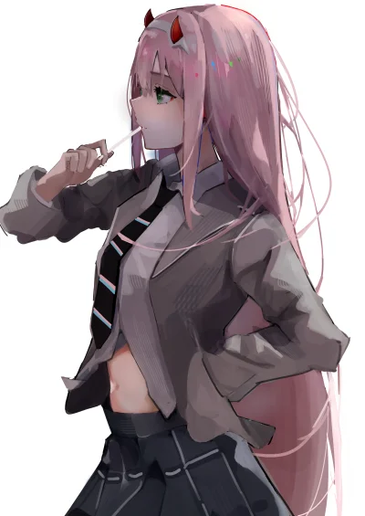 Nadajezpiwnicy - #anime #randomanimeshit #darlinginthefranxx #zerotwo #schoolgirl