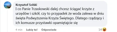 Neobychno - Czaskoski, wieszaj ten krzyż z powrotem!!! 
#powodz