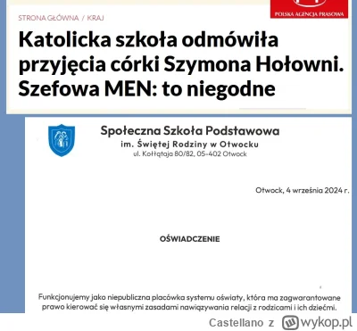 Castellano - Linkując tydzień temu wpis Szymona Hołowni i wyrażając w komentarzu - ni...