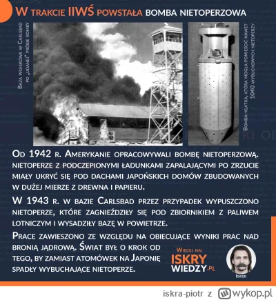 iskra-piotr - Bomba nietoperzowa mogła zastąpić atomową
W trakcie II WŚ, w 1942 roku,...