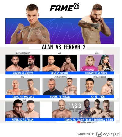 Sumiru - Dobra Fame ułożyłem wam kartę. ( ͡° ͜ʖ ͡°)
Alan Ferrari - co się odwlecze to...