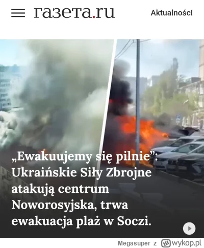 Megasuper - Co tam się dzieje że nawet rosyjski portal pisze takie rzeczy xD #wojna #...