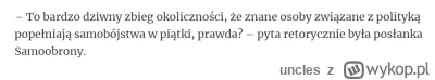 uncles - @badreligion66: Ten seryjny samobojca to ciekawy przypadek, bo od dawna o ty...