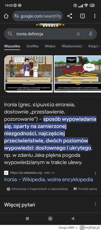 OmgLolWtf - @smilealittlebit idź spuść z kija bo chyba Cię coś ciśnie że się tak unos...