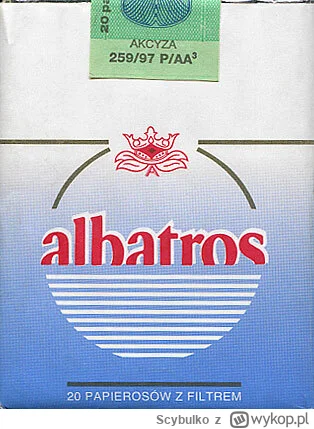 Scybulko - @skrogg u mnie pierwszymi papierosami były albatrosy. Pamiętam ich smród i...