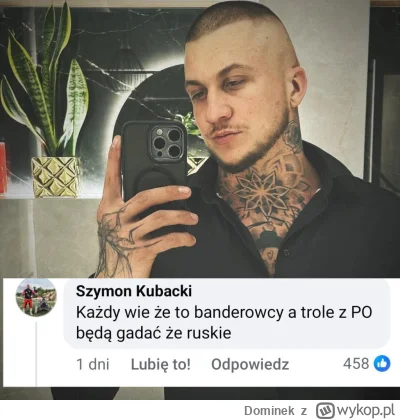 Dominek - Nie bądź jak Szymon Kubacki i pamiętaj, że atak rosyjskiej federacji na nas...