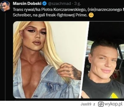 Jax89 - Rywalem Kaczorowskiego będzie trans xD Który mu na dodatek w-------i bez prob...