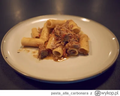 pastaallacarbonara - Ragu z kaczki, całkiem wporzo. 

#gotujzwykopem #jedzenie #gotow...