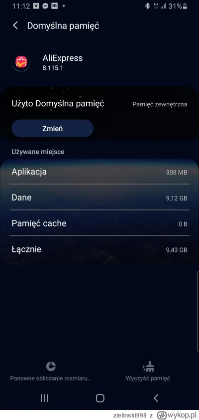 zielinski998 - Od jakiegoś czasu sie dziwiłem co mi tak miejsca ubywa w pamięci telef...