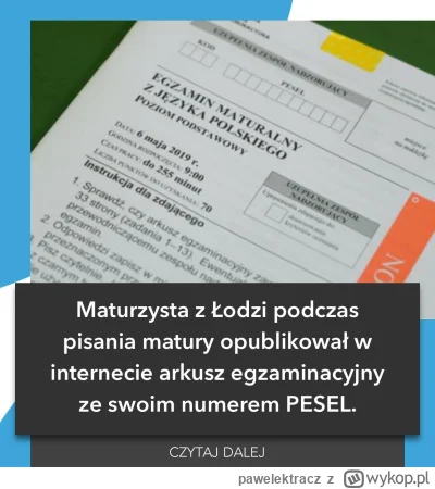 pawelektracz - Wiadomo które LO takie mądre? ( ͡° ͜ʖ ͡°)

#matura #matura2024 #przeci...