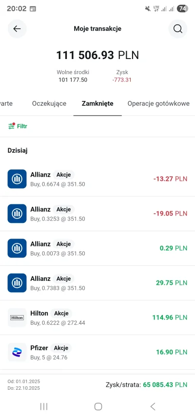 DoktorMorela - W kwestii CFD. 

Dzis podjąłem decyzję. Zamykam konto xtb
Przed 2h spi...