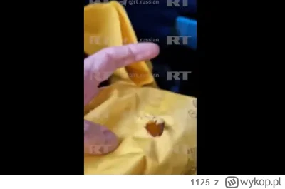 1125 - na ruskich stronach - uszkodzenia od odłamków na kamizelkach ratunkowych