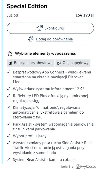 kolar1 - @tellet: Nie, normalna wersja specjalna, nawet za lakier nie trzeba dopłacać...