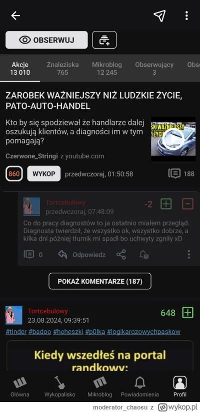 moderator_chaosu - @Tortcebulowy ato nie w tym aucie odpadł Tobie tłumik przypadkiem?