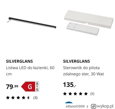 eltanol3000 - mircy, kupiłem listwe ledową w ikei pic rel- silverglans
myślałem, że t...