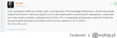 TenXen47 - Patrzcie dzieci czym sie konczy fanatyzm. Pisowiec @Thorkill broni partii ...
