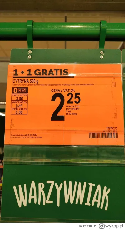 berecik - @Fishuur To jest jeszcze w miarę czytelne. Hitem były ostatnio cytryny i ma...