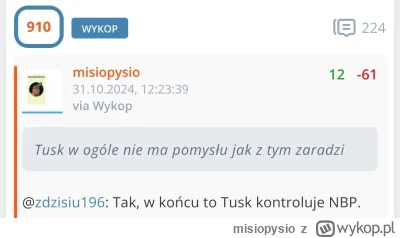 misiopysio - >Ciekawe, czy Oskarek ma świadomość, że Glapa jest ciągle prezesem NBP.
...