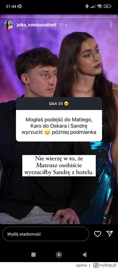 agahej - @agahej jak to?! Przecież twoja psiapsi twierdzi że wróci i zgarnie z nim fi...