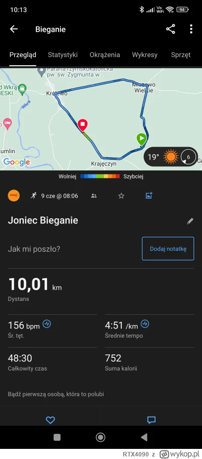 RTX4090 - 2 dni zawodów - kilka godzin odpoczynku i ciśniemy.

Dziś 16 km w dwóch faz...