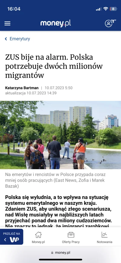 cerastes - @zimowyporanek: za rządów PiS to ZUS podawał manko na 2mln emigrantów potr...