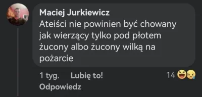 l.....n - A bliźniego swego jak siebie samego 
#ateizm #bekazkatoli