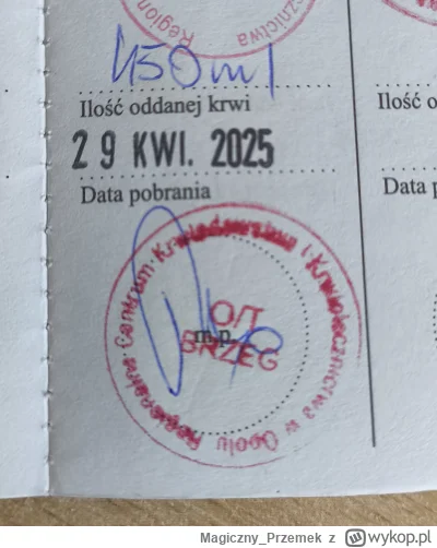 Magiczny_Przemek - 149 950 - 450 = 149 500
Data donacji - 29.04.2025
Rodzaj donacji -...