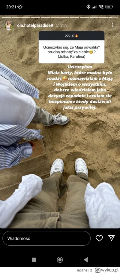 agahej - #hotelparadise chociaż prawdę mówi że się ucieszyła xd