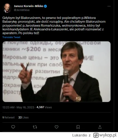Lukardio - https://twitter.com/JkmMikke/status/1658236779869138944

#polska #polityka...