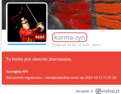 Jarusek - https://wykop.pl/ludzie/karma-zyn/

-6406

#stobanowdlaprawakow #tangodown ...