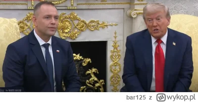 bar125 - 10 pytan do Trumpa, 0 do Nawrockiego, dla Amerykanów ta wizyta jest jakby do...