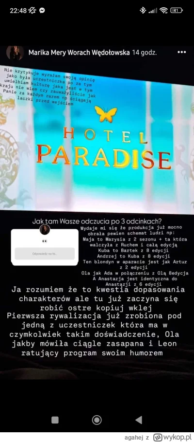 agahej - #hotelparadise albo czyta wykop albo nie wiem