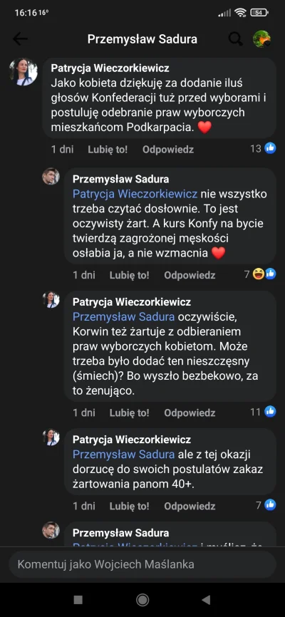 wojtek-m - @bregath To prawda XD
To jak? Głosujecie na konfę? ;) Ja będę:) 
P. S. 
Ty...