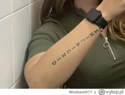 Wookash071 - Jak myślicie. Co może oznaczać tatuaż ENIRBICSID