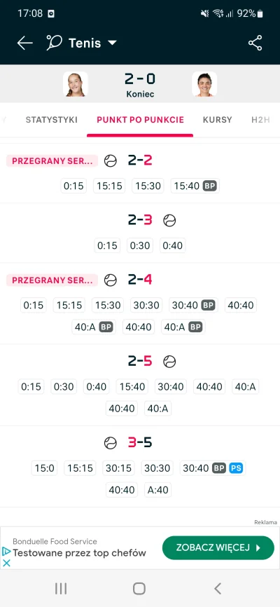 Bielawski - #tenis Paolini w tym sezonie na mączce przegrała już z Andrejewą 2:0 w Ma...