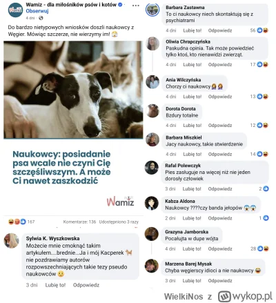 WielkiNos - Epicki ból d--y psiarzy pod stwierdzeniem naukowców, że posiadanie psa ni...