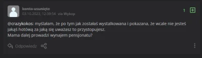 PanHeniek45 - @ChwilowaPomaranczka: Cóż, nie mnie oceniać ale coś pewnie nie styka do...