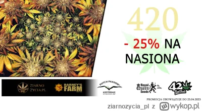 ziarnozycia_pl - Elo Elo 420!
Z okazji 20 kwietnia wszystkie nasiona marihuany od pro...