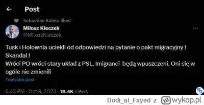 DodialFayed - @wiedzmy @Pan_Janusz @Iguan2207: Kłeczek wysrał już z trzeciego twitta ...