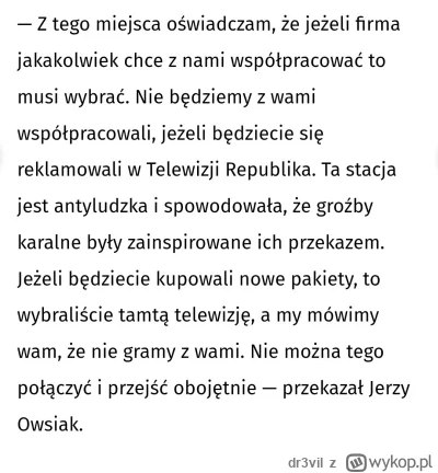 dr3vil - Owsiak strikes back. Ciekawe co wybiorą reklamodawcy. Telewizję dla szurów n...