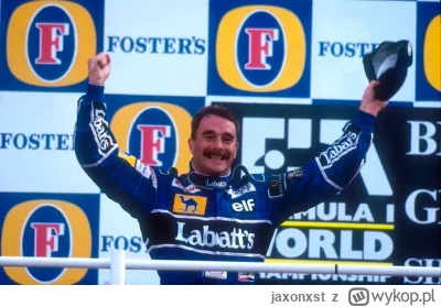 jaxonxst - Trzydzieści jeden lat temu mistrzem świata Formuły 1 został Nigel Mansell....