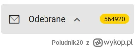 Poludnik20 - Mam teraz 564 917 e–mail w onetowskiej skrzynce. Wczoraj było to coś pon...