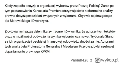 Pasiak420 - @peetee: to on podpisywał papiery zlecające poczcie rozpoczęcie przygotow...